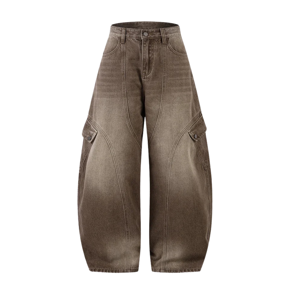 BROWN BAGGY JEANS