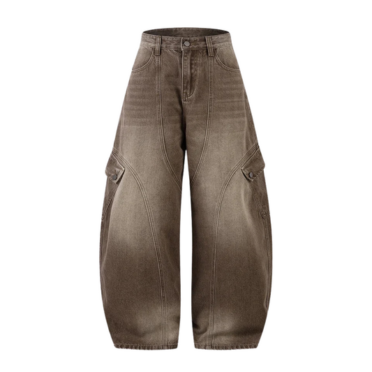 BROWN BAGGY JEANS