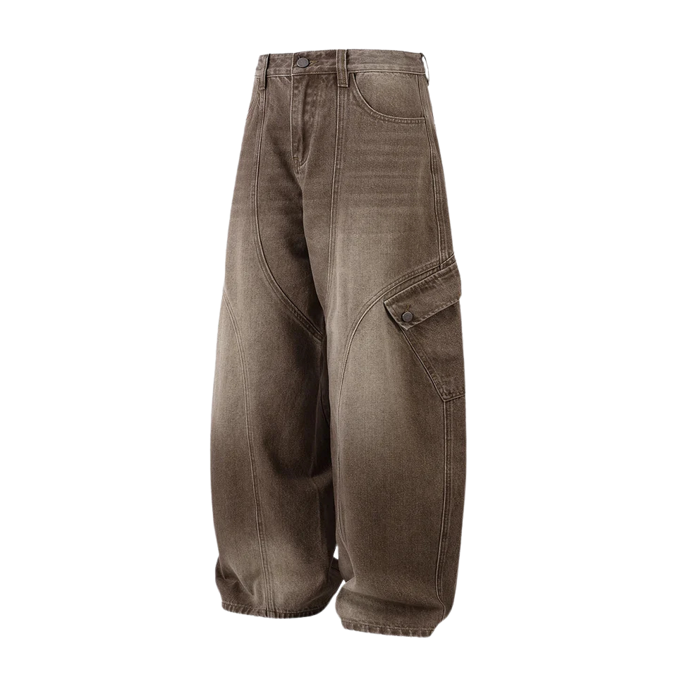 BROWN BAGGY JEANS