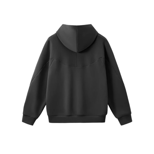 Black Tech Fleece Hoodie