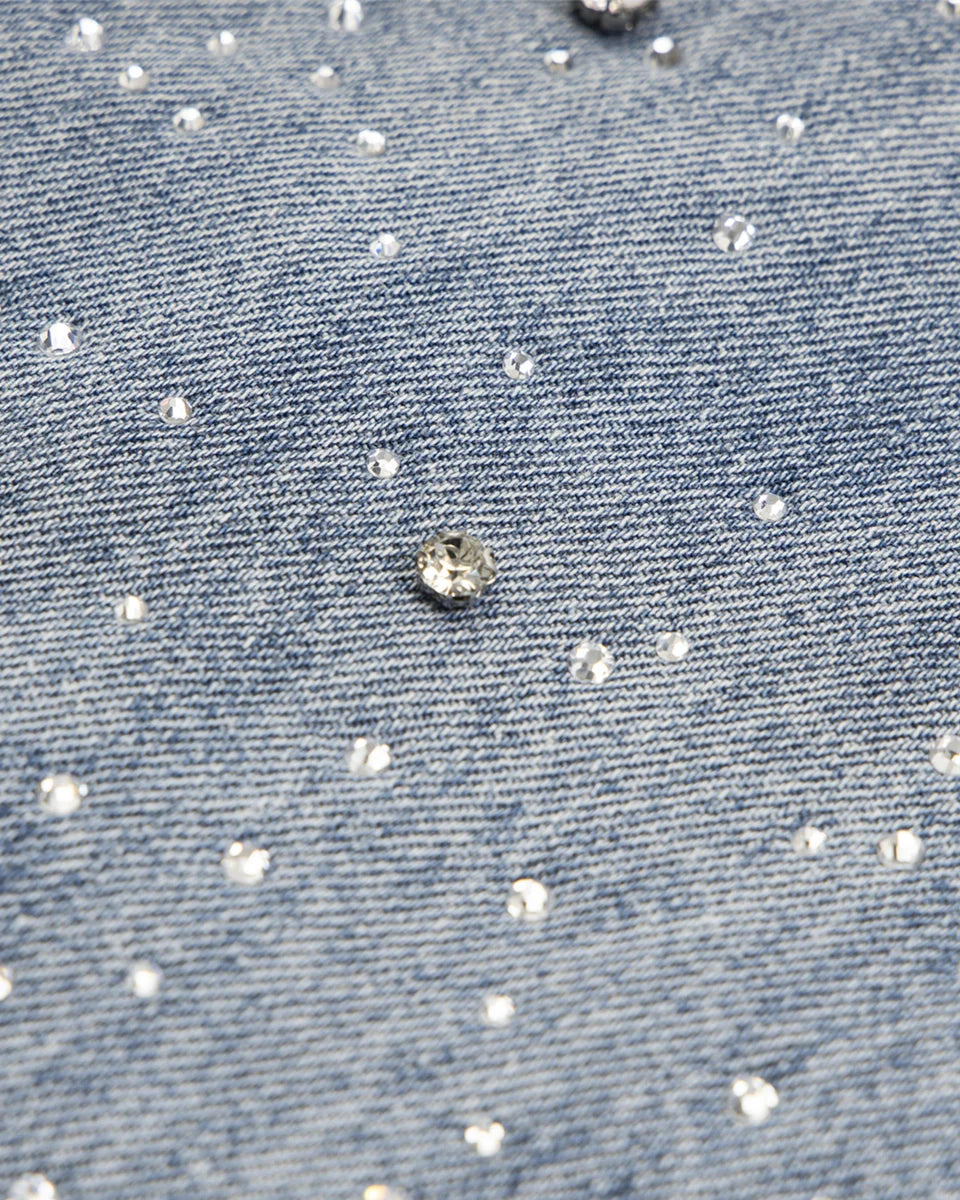 DIAMONDS LIGHT BLUE BAGGY JEANS