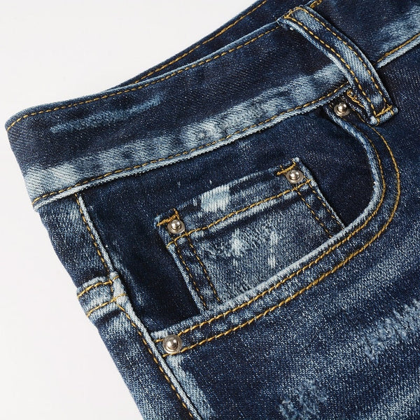 Flashed Blue Jeans