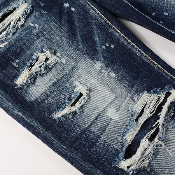 Flashed Blue Jeans