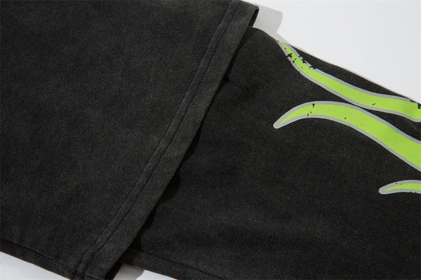Green Flames Long Sleeve
