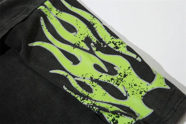 Green Flames Long Sleeve