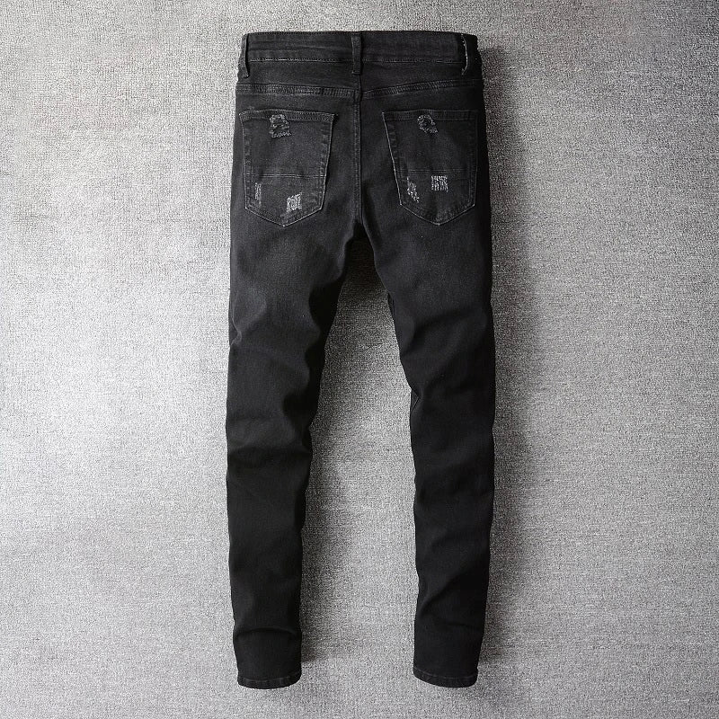 Ripped Bandana Jeans