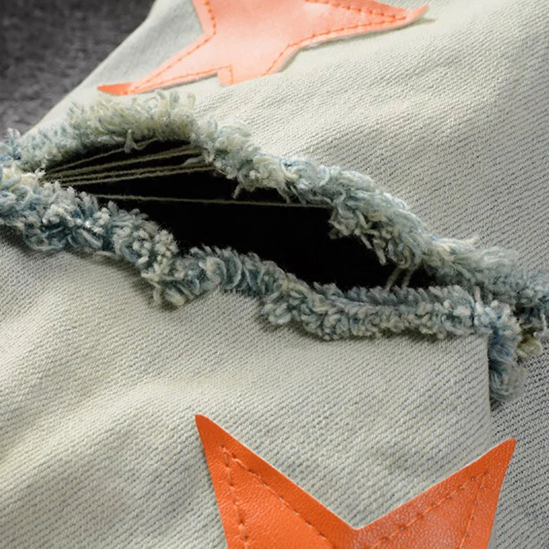 Orange Star Jeans