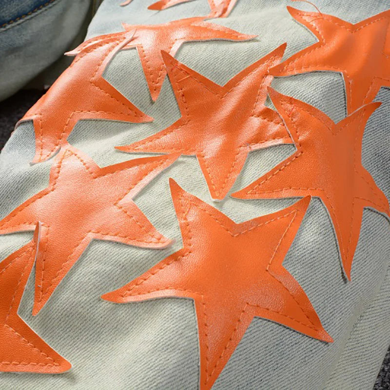 Orange Star Jeans