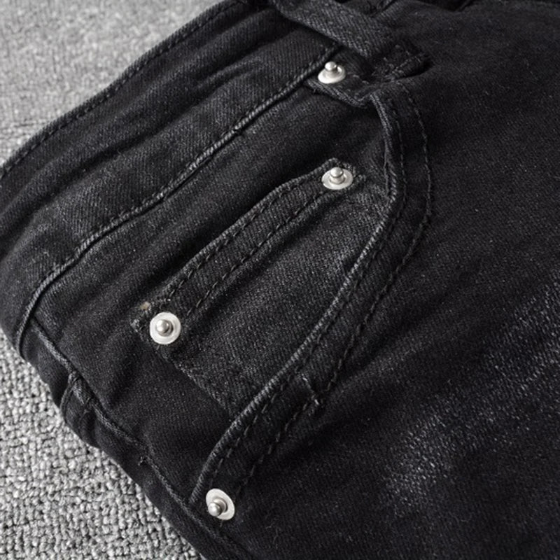 Ripped Bandana Jeans