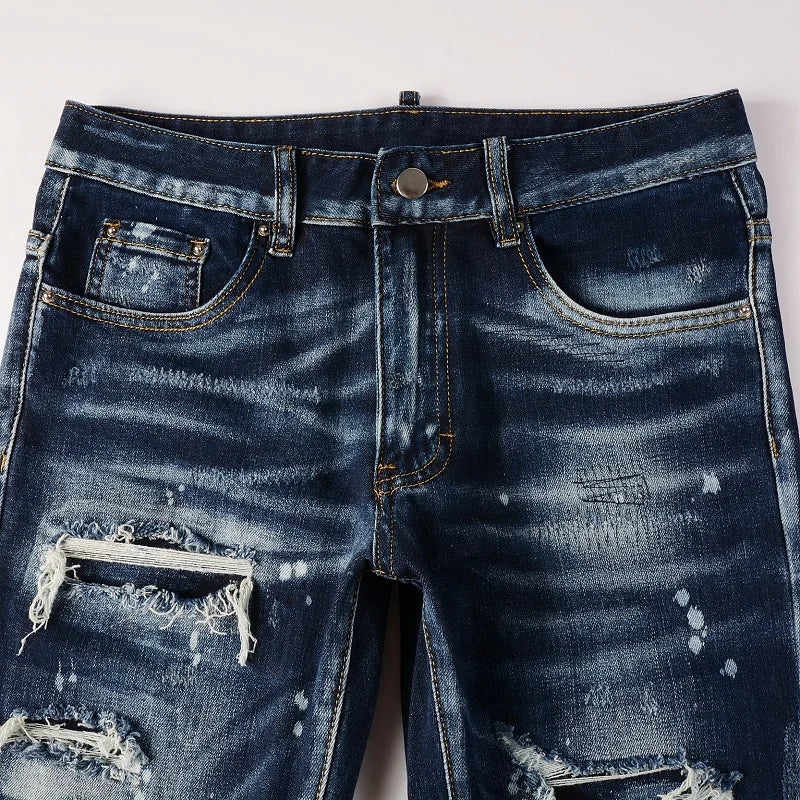 Flashed Blue Jeans