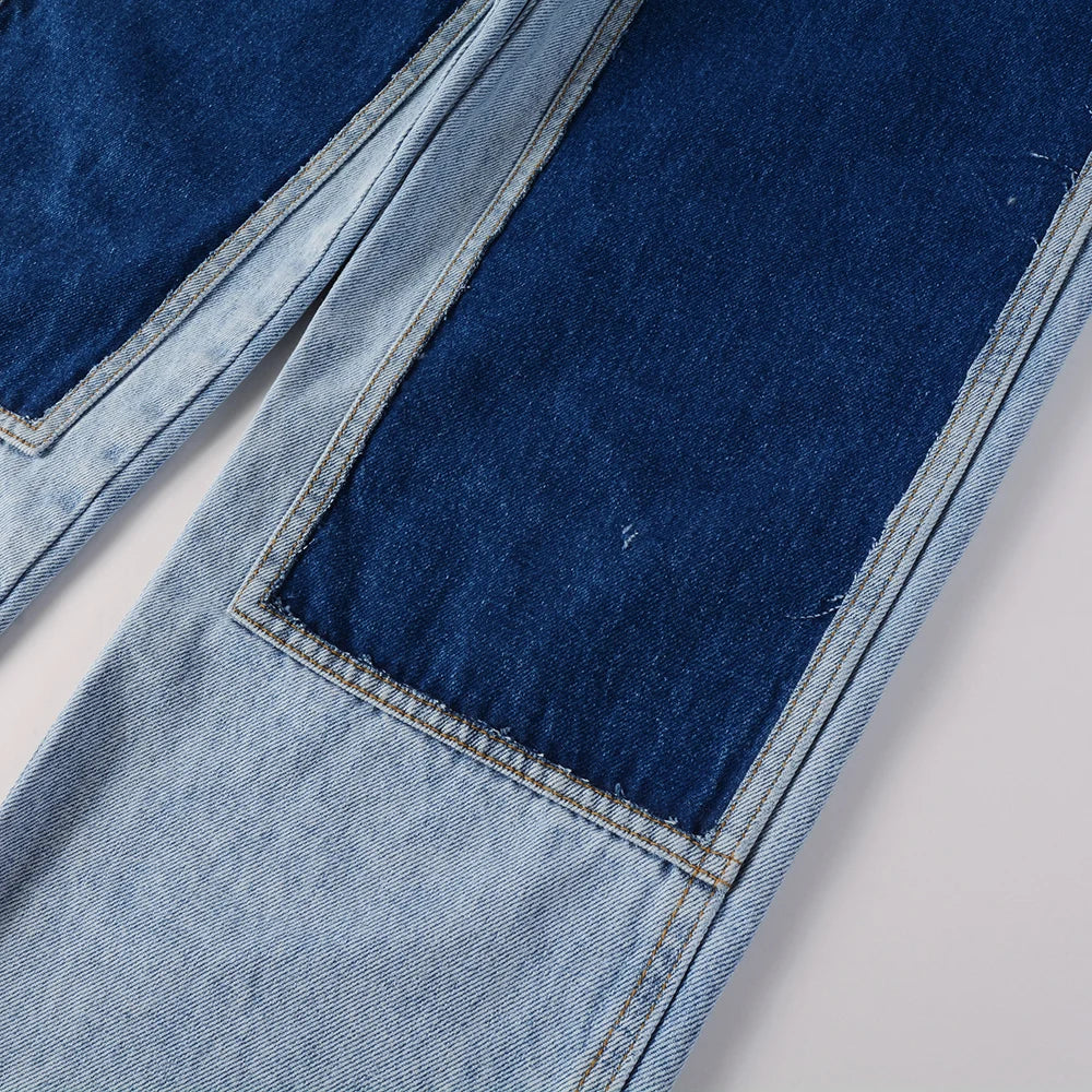 Light Patched Jeans