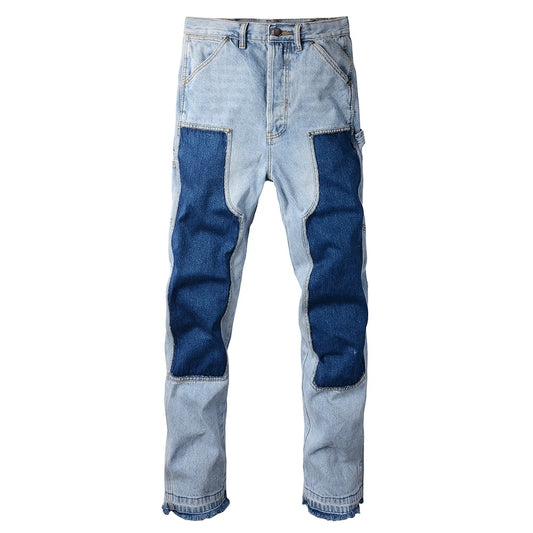 Light Patched Jeans