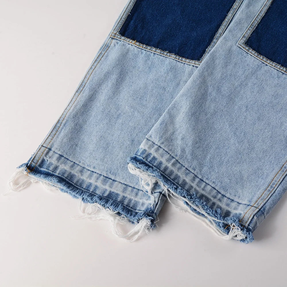 Light Patched Jeans