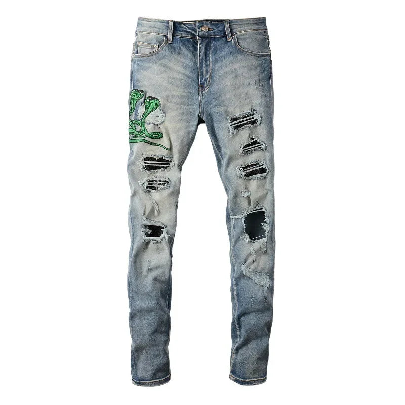 Green Snake Jeans