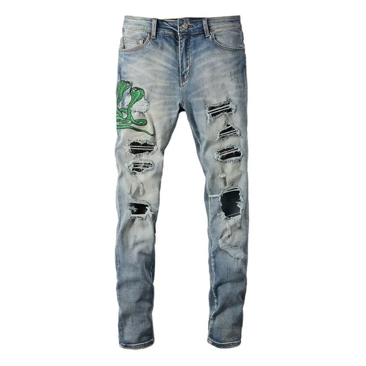 Green Snake Jeans