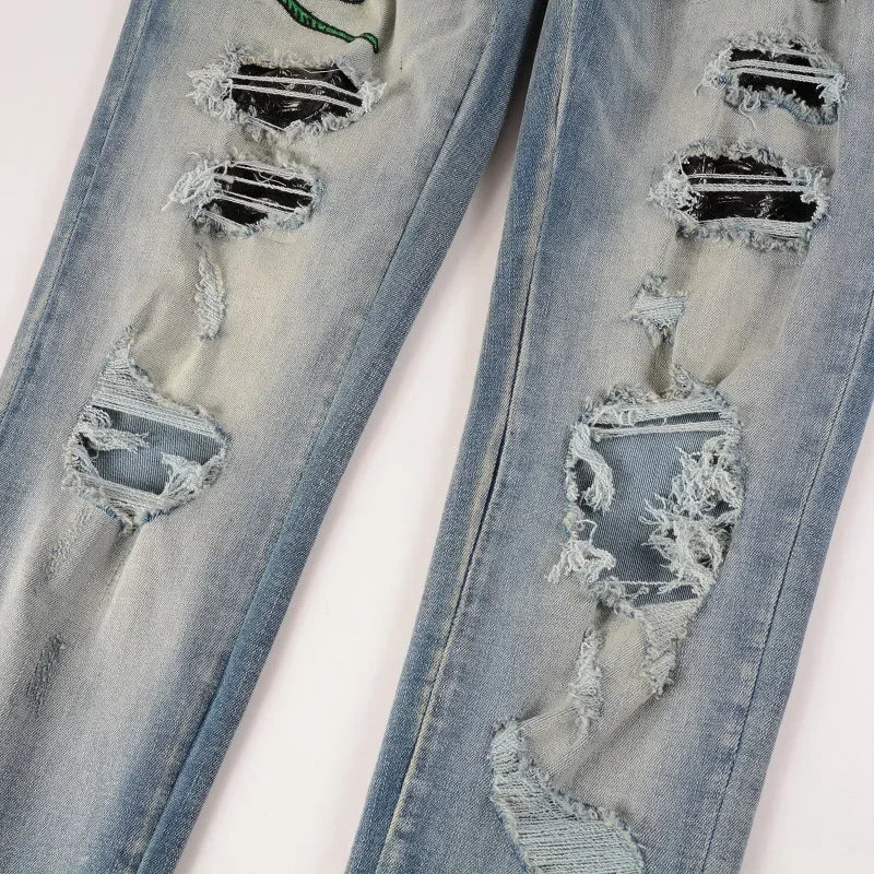 Green Snake Jeans
