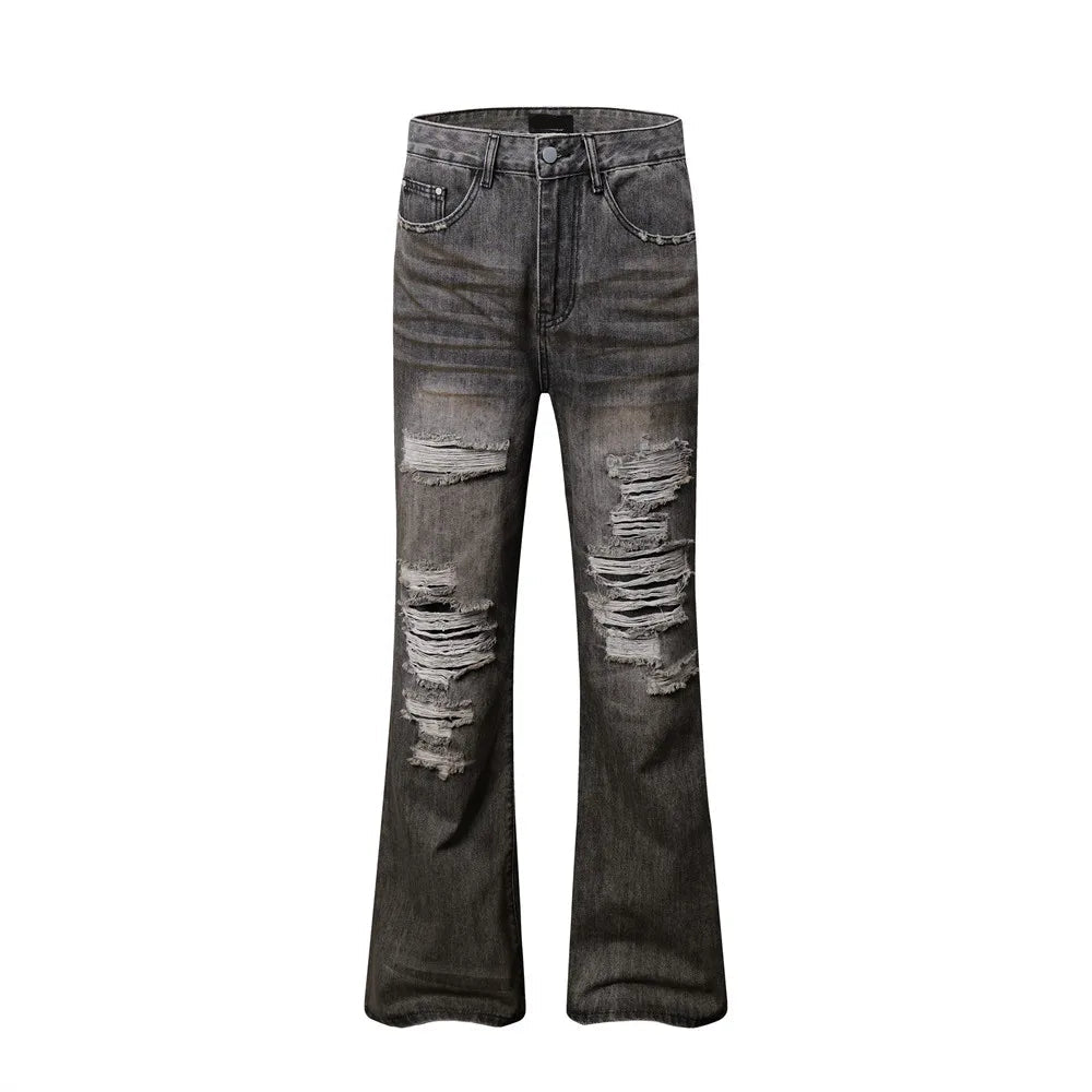 Ripped Flare Jeans