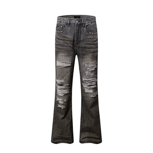 Ripped Flare Jeans