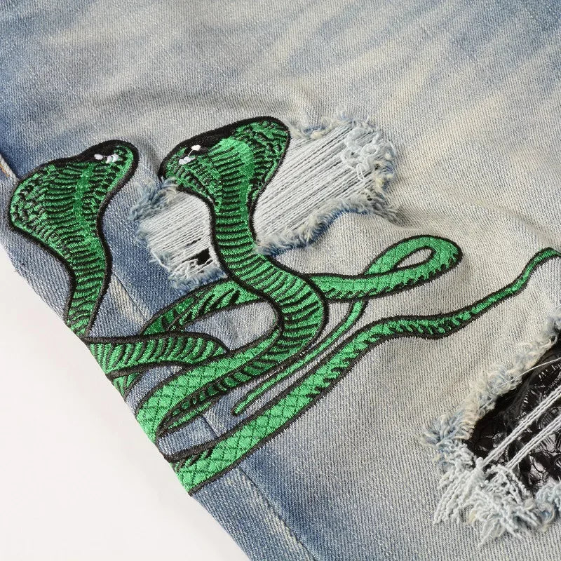 Green Snake Jeans