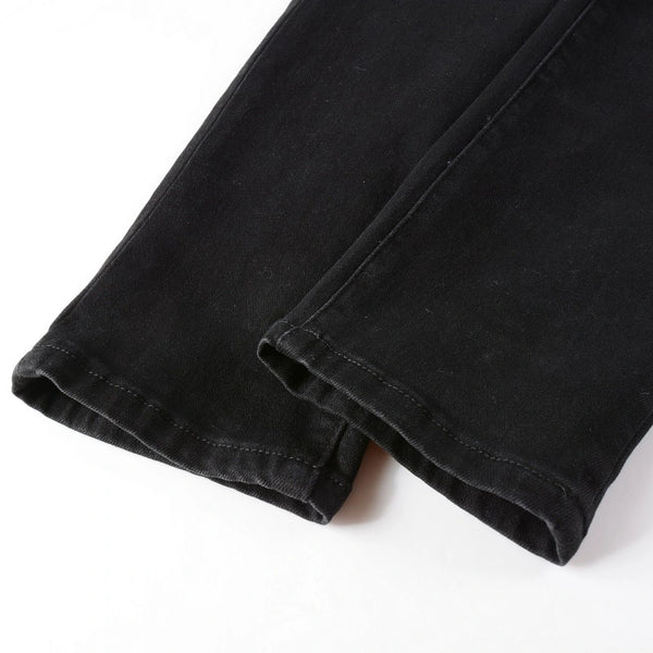 Total Black Ripped Jeans