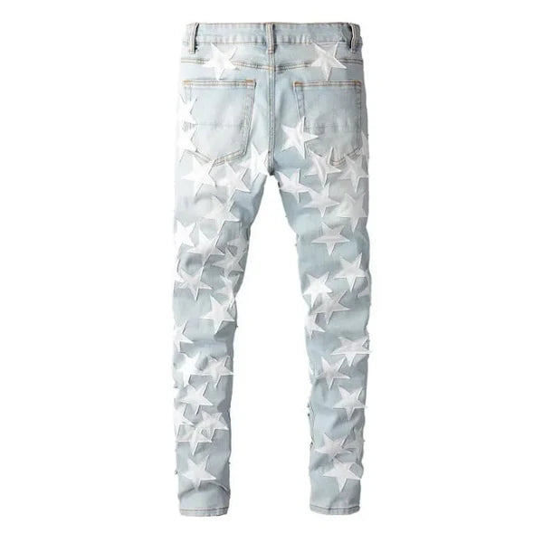 White Stars Jeans
