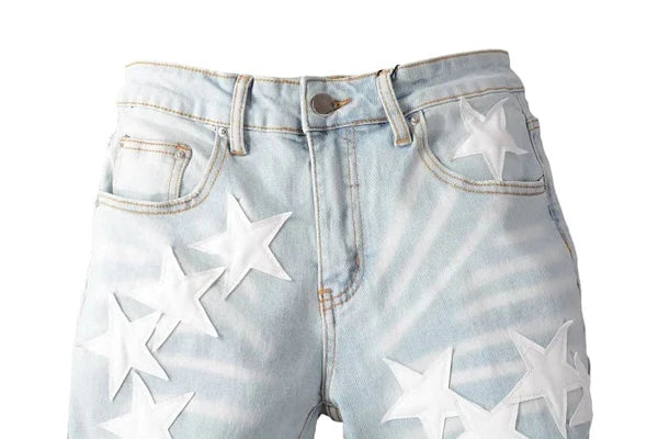 White Stars Jeans