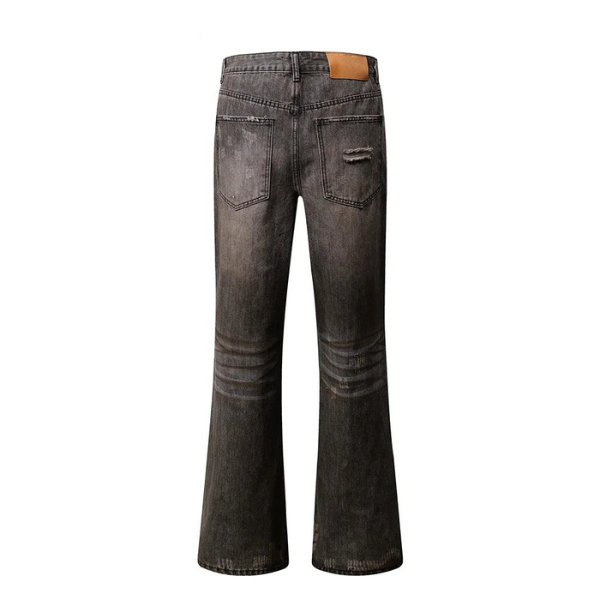 Ripped Flare Jeans