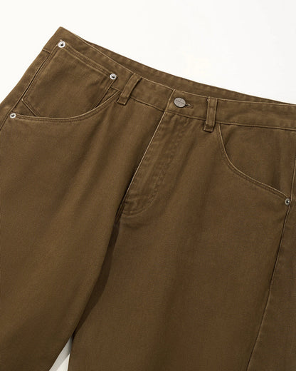 CLASSIC BROWN BAGGY JEANS