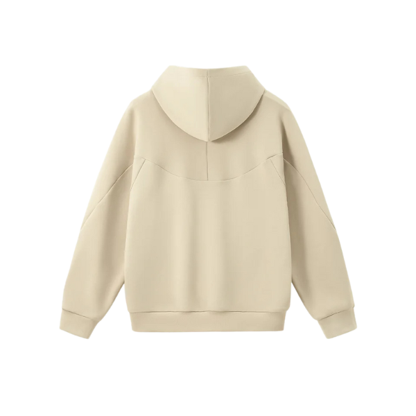 Cream Tech Fleece Hoodie
