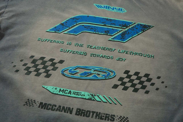 Grey Racing Long Sleeve