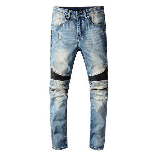 Biker Strap Jeans