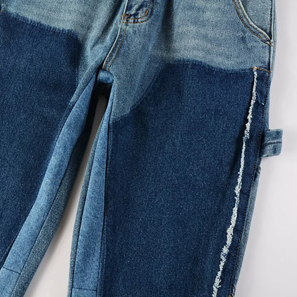 Blue Patched Jeans