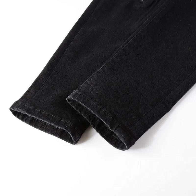Grey Patch Jeans