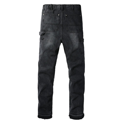 Dark Patched Jeans