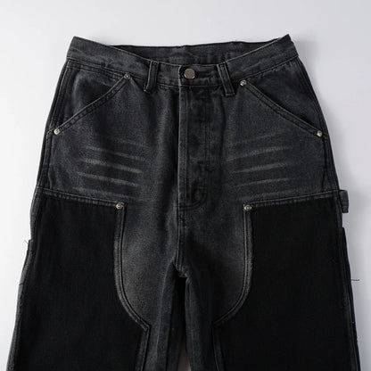 Dark Patched Jeans
