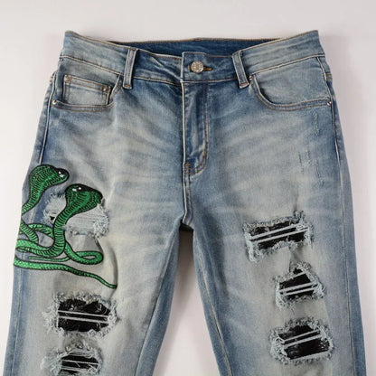 Green Snake Jeans