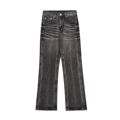 Stretched Black Flare Jeans