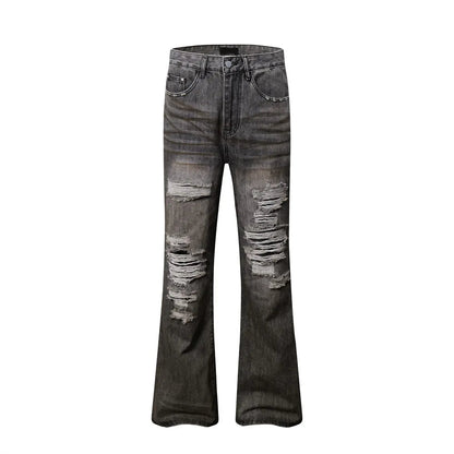 Ripped Flare Jeans