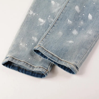 Stained Light Jeans