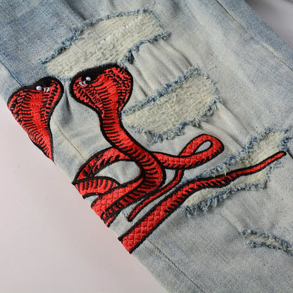 Red Snake Jeans