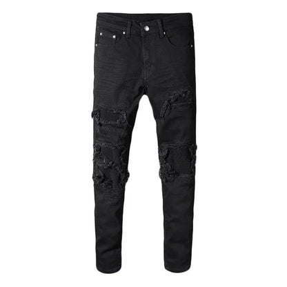 Total Black Ripped Jeans
