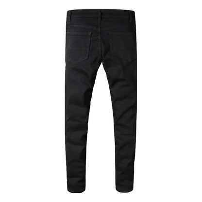 Total Black Ripped Jeans