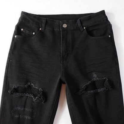 Total Black Ripped Jeans