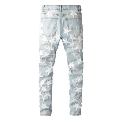 White Stars Jeans
