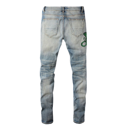 Green Snake Jeans